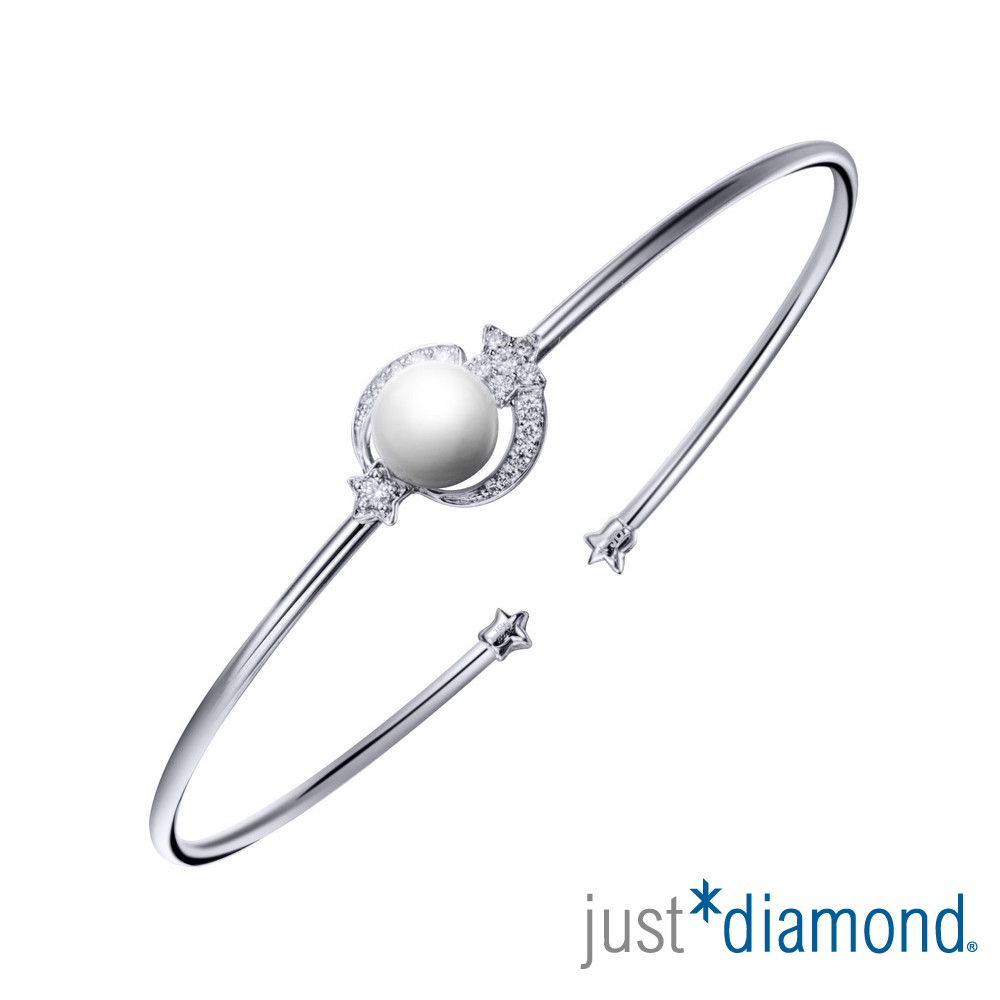 Product image 【Just Diamond】閃閃星辰系列 18K金 珍珠鑽石手環