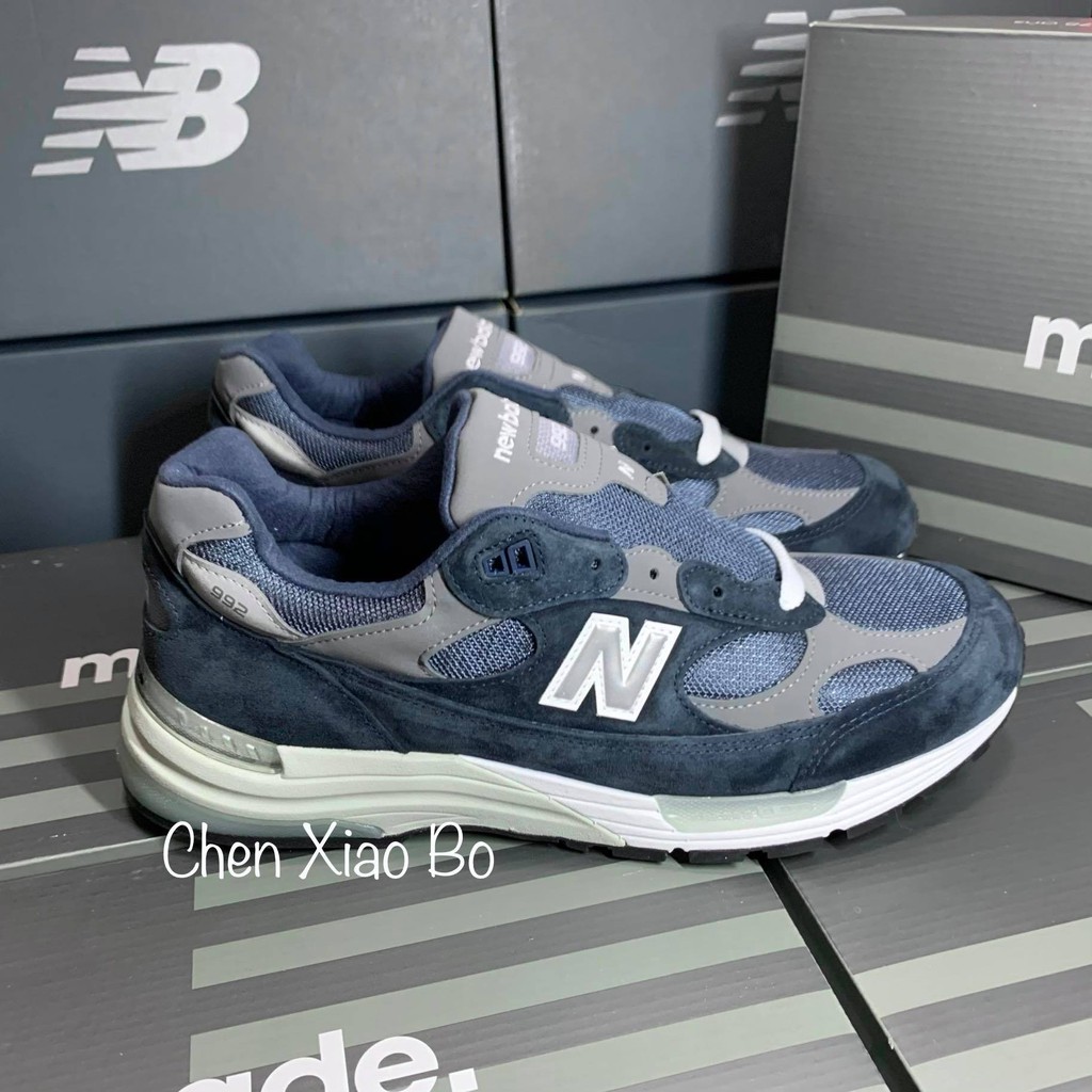 New balance M992 GG 海軍藍 麂皮 3M反光 美製