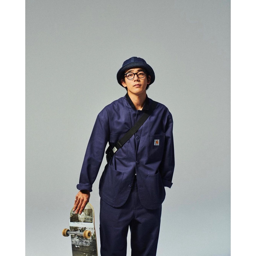 二手藍L 》日本公司貨22FW Carhartt WIP x Kunichi Nomura 聯名