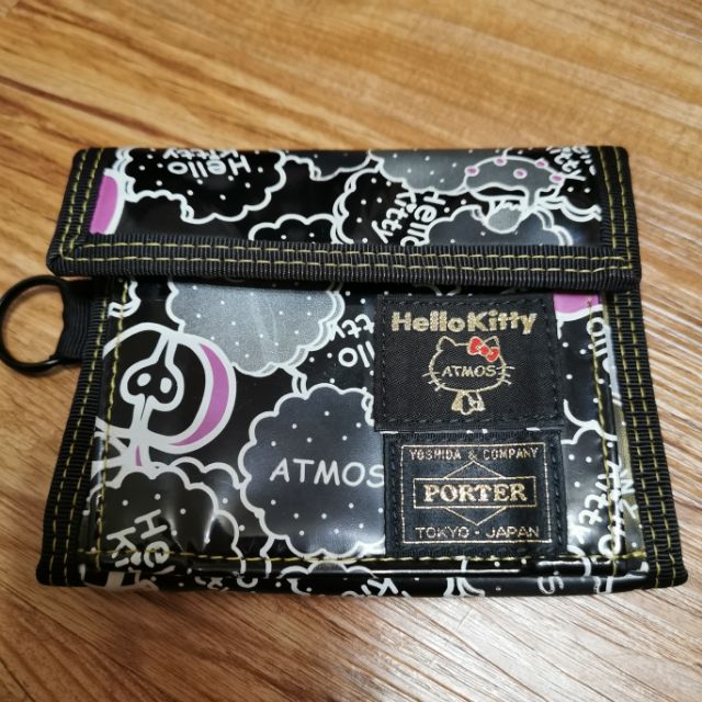 日本HELLO KITTY x PORTER x atmos WALLET凱蒂貓聯名款錢包皮夾短夾