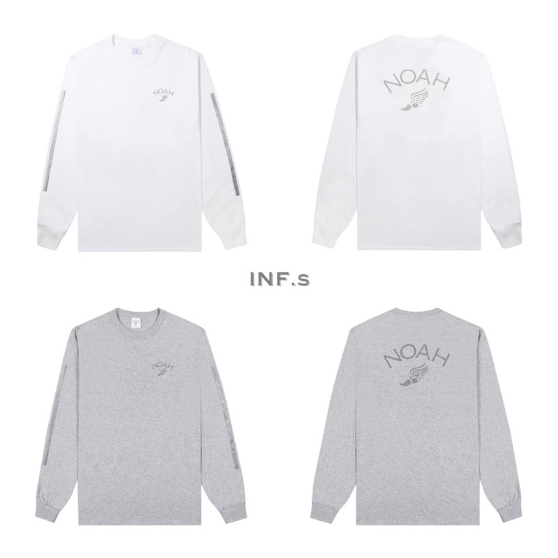 《INF.s》NOAH - Winged Foot Reflective Tee 飛腳 反光Logo 長袖 長T