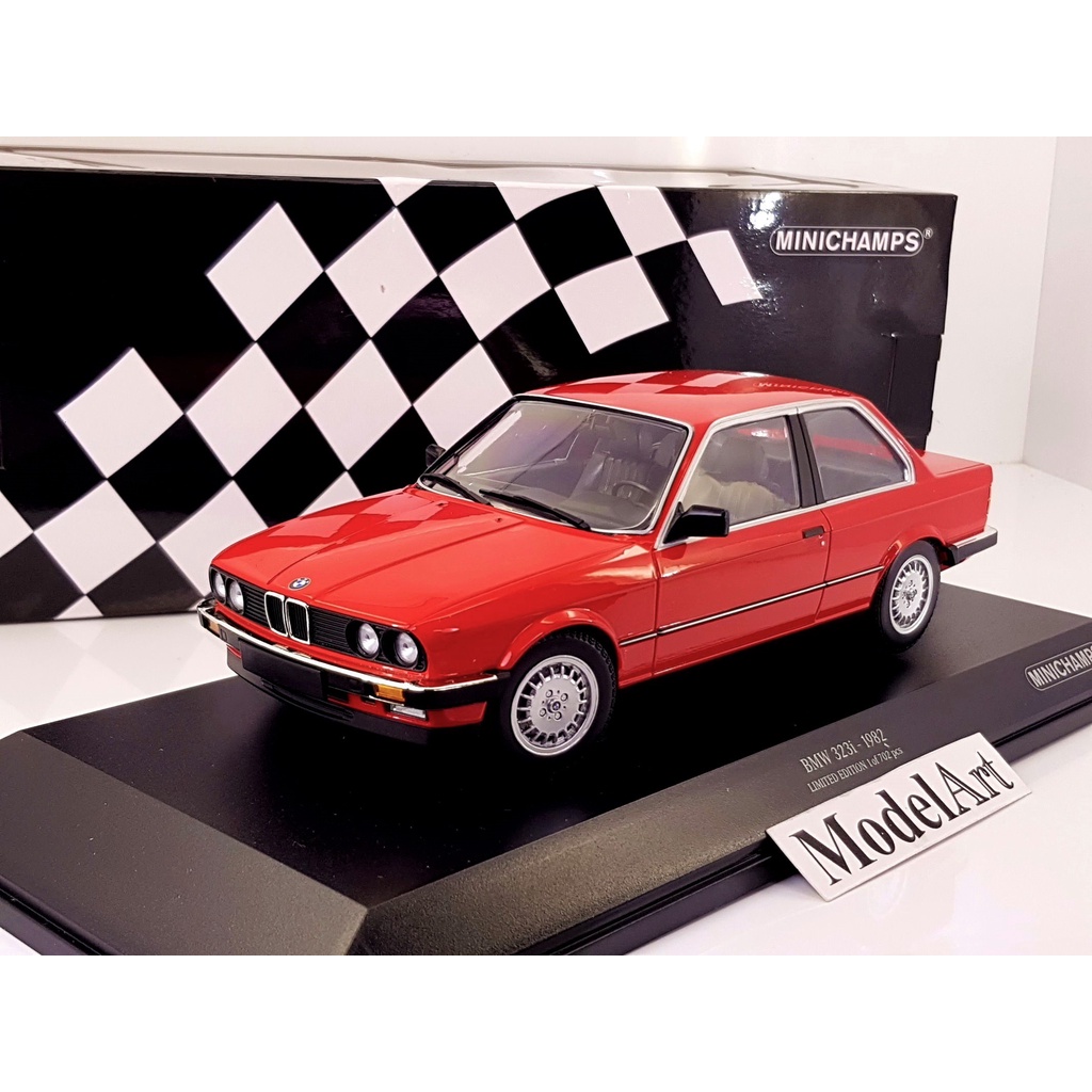 模型車藝】1/18 Minichamps BMW 323i(E30) 1982 紅全球限量702台『現貨