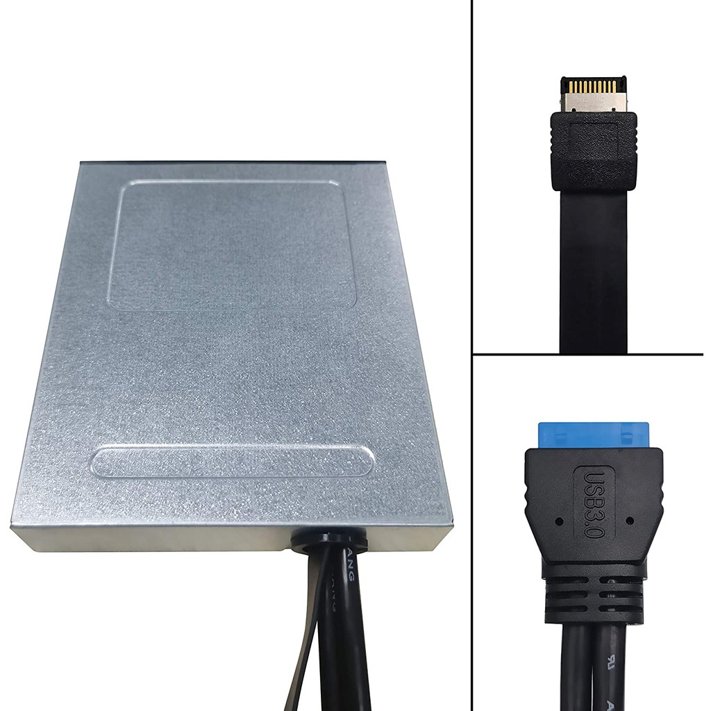 Carte Extension USB 3.1 Gen2 Type-E EZDIY-FAB - 20 Broches 10 Gbit/s PCI Express Pour PC Bureau