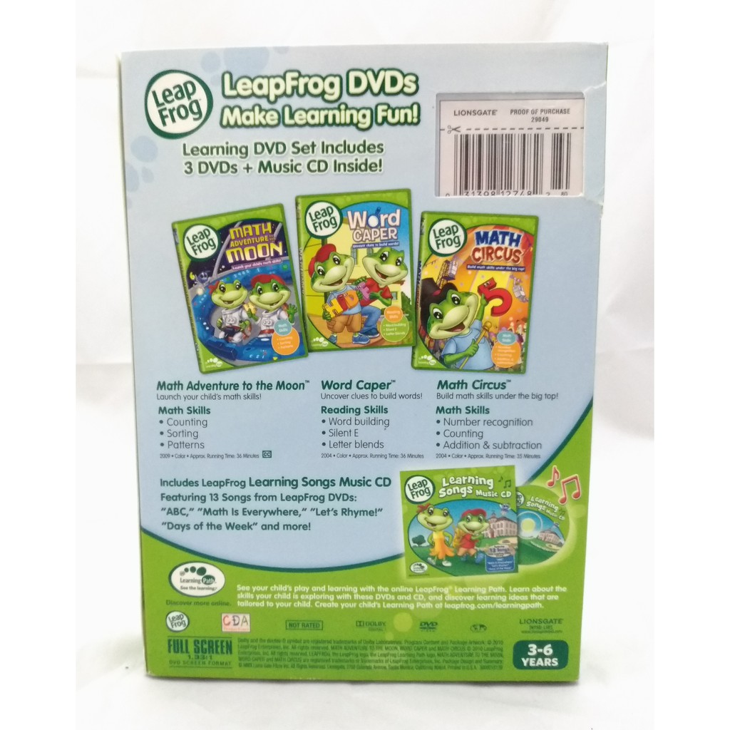 Leap Frog 教育DVDセット 9本 Leapfrog Learn With Leap 9- DVD Mega Pack (DVD, 2015) READ