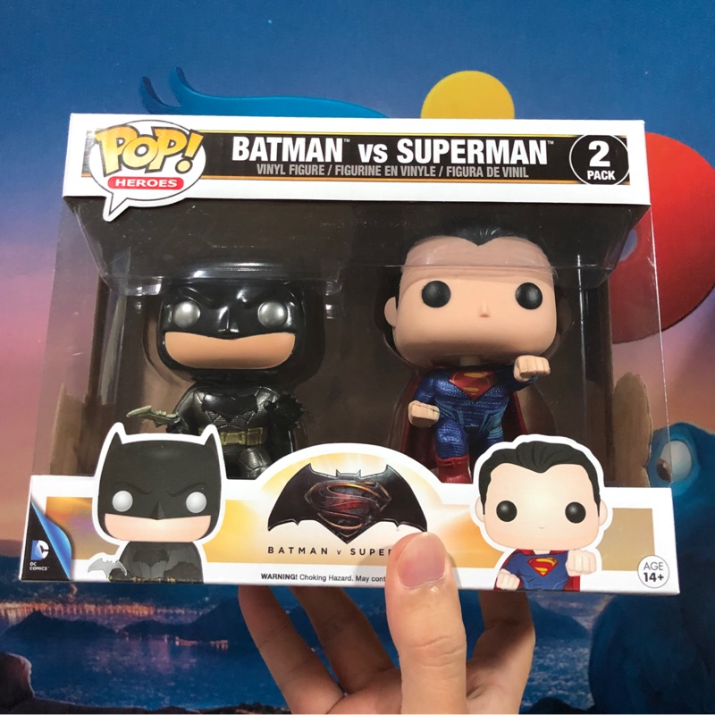 李大] 正版現貨Funko POP DC 超人對蝙蝠俠金屬版Batman vs Superman 2