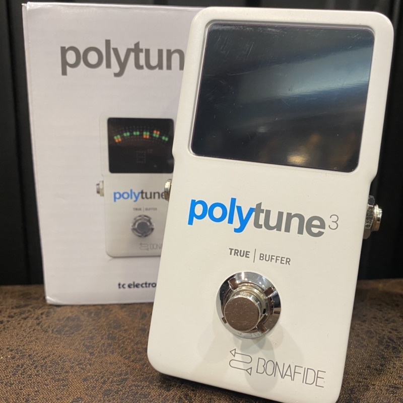 搖滾玩家樂器】全新TC Electronic Polytune 3 buffer 地板式調音器