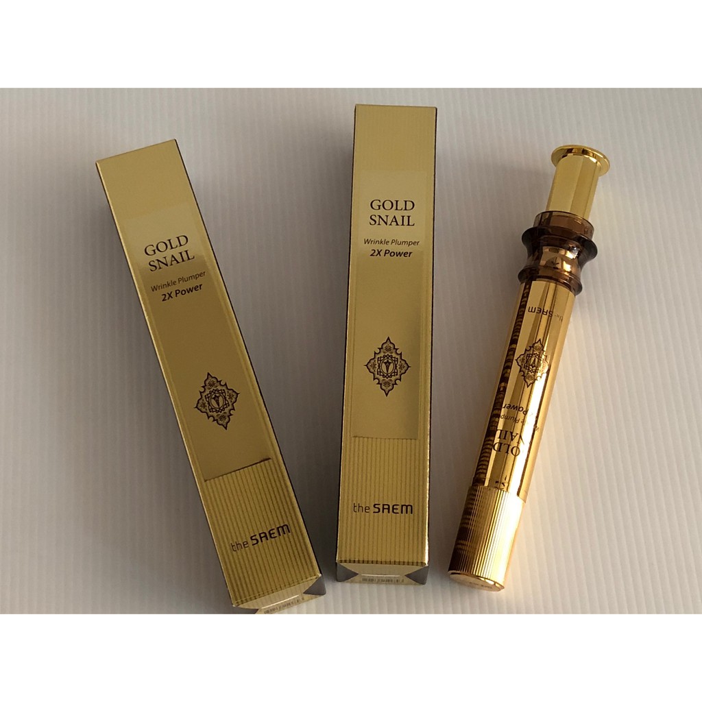 小莓的家~~韓國帶回：The Saem Gold Snail Wrinkle Plumper 2X Power