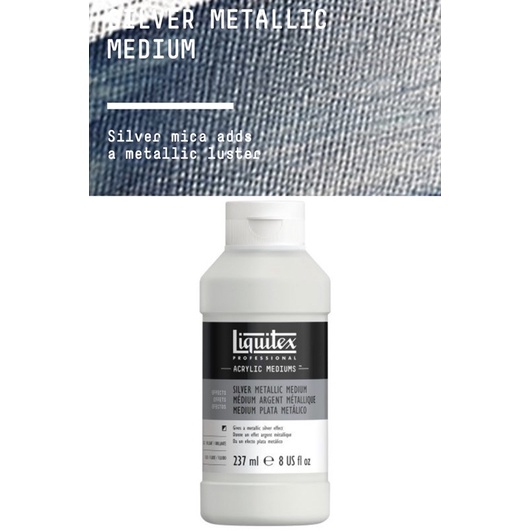 新品 Liquitex SILVER METALLIC MEDIUM 8508 237ml 銀色光澤 銀色 特殊效果 | 蝦皮購物