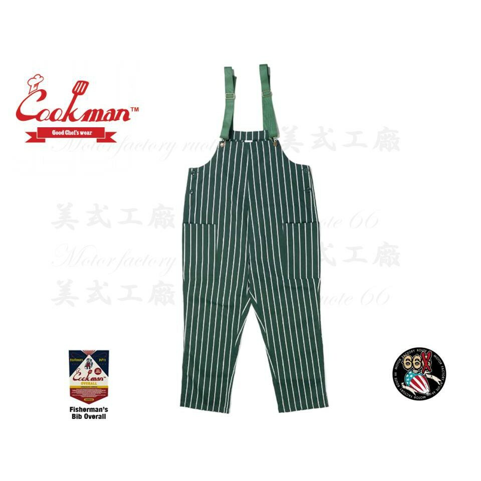 パンツ Fisherman's Bib Overall Stripe DarkGreen