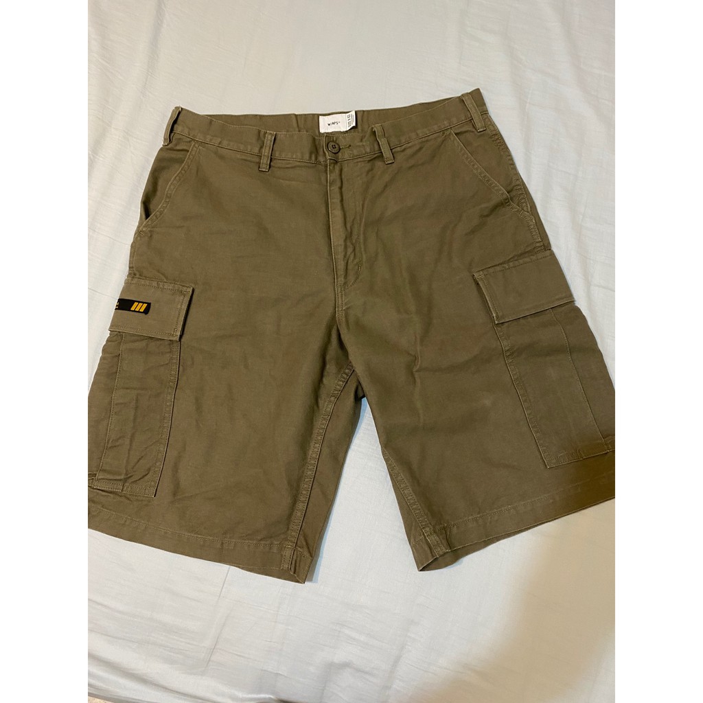 二手美品 WTAPS 20SS JUNGLE SHORTS SERGE GRAY 口袋 工作 短褲 灰 L