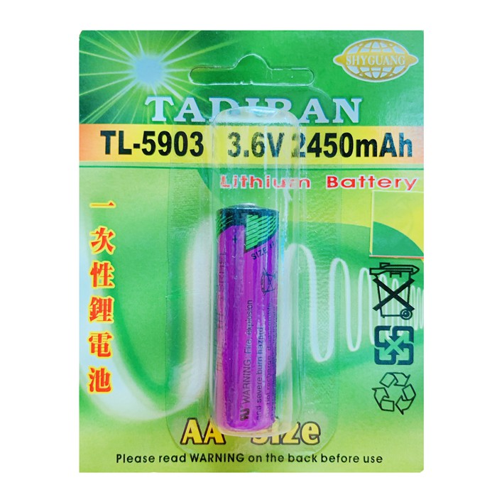 TADIRAN TL-5903 3.6V  リチウム電池 単３電池型(AA)
