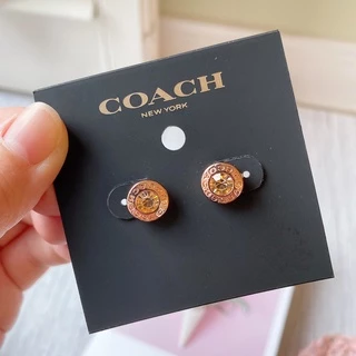 【現貨】Coach 耳環 Earrings 玫瑰金 耳針式