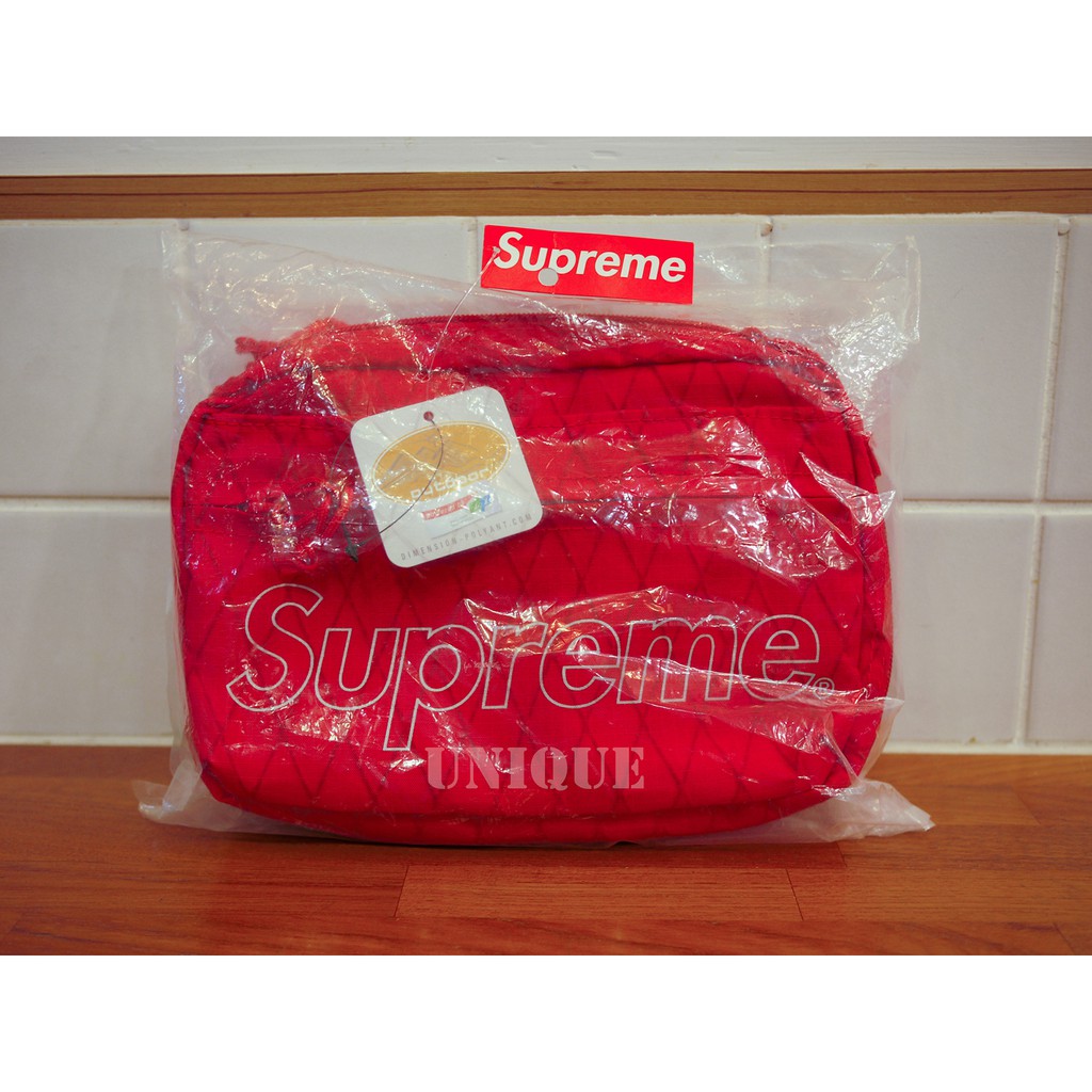 UNIQUE｜全新現貨SUPREME 18FW 45TH SHOULDER BAG 紅色腰包小包霹靂包