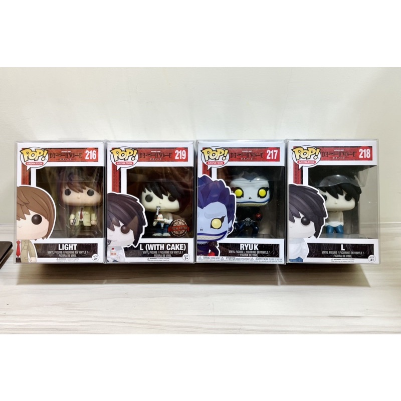 現貨付殼一整組不拆售稀有美仔Funko Death Note 死亡筆記本路克月神夜L