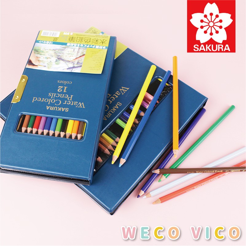 現貨供應 Wico Vico 【SAKURA】水彩色鉛筆 12色 24色 可溶於水 好攜帶