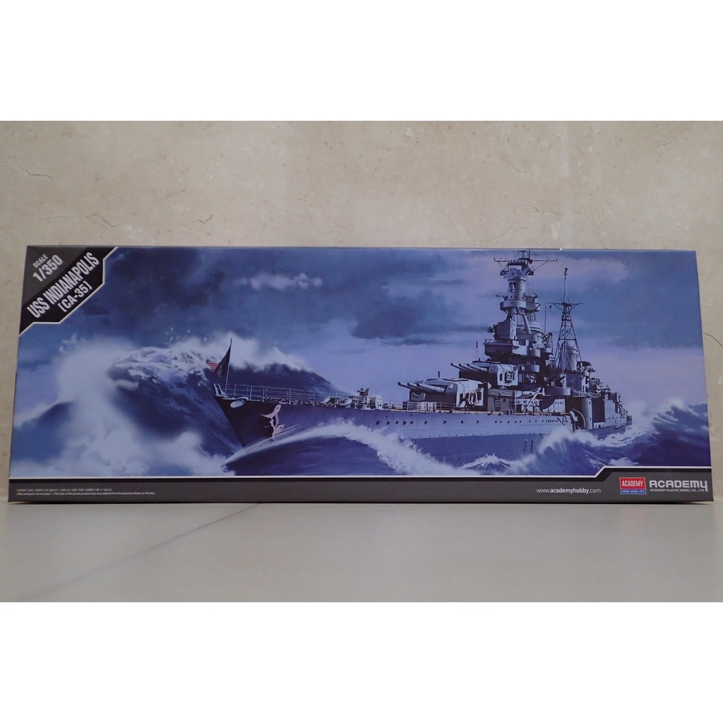 ACADEMY 1/350 USS INDIANAPOLIS CA-35美軍印第安納波利斯號重型