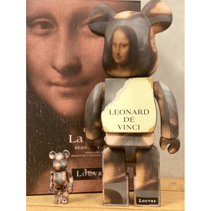 LEONARD TOY 100％ モナリザ & MEDICOM VINCI Lisa BE@RBRICK DE Mona ベアブリック レオナルドダヴィンチ 400％