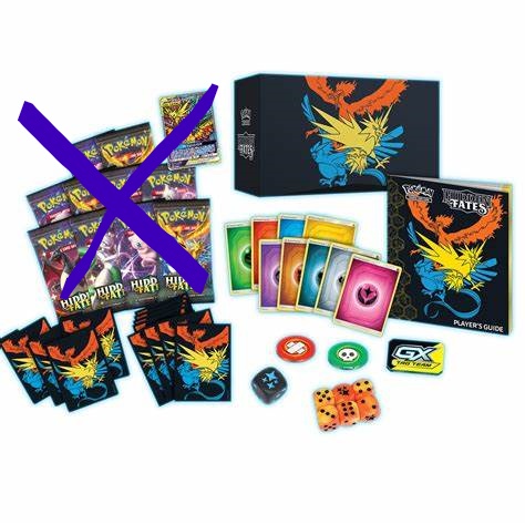 PTCG 寶可夢 國際版 SM11.5 Hidden Fates ETB 卡套 燒灼 美版 指示物 骰子 收納盒 周邊 | 蝦皮購物