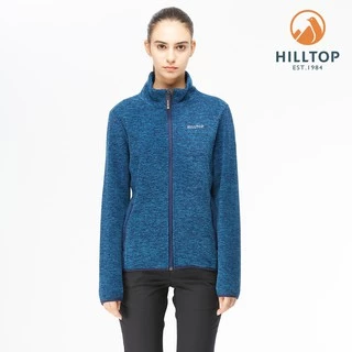 【Hilltop山頂鳥】女款POLYGIENE抗菌保暖刷毛外套H22FW5-藍綠