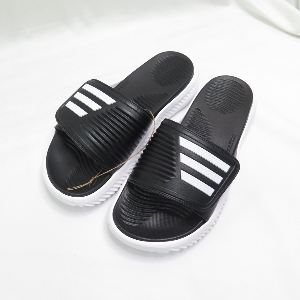 ADIDAS ALPHABOUNCE SLIDE 男款 魔鬼氈 拖鞋 GY9415 黑 大尺碼【iSport愛運動】 | 蝦皮購物