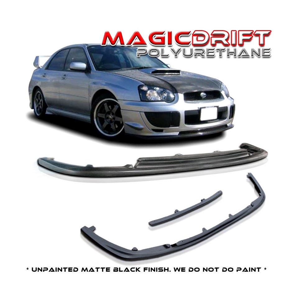 Black Aluminum Mesh Front Bumper Grille – Fits 2004-2005 Subaru Impreza WRX STI – Streetrend