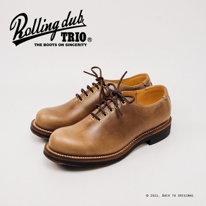 BTO 日本【Rolling Dub Trio / RDT】WHALE 一片式無接縫皮鞋 皮短靴