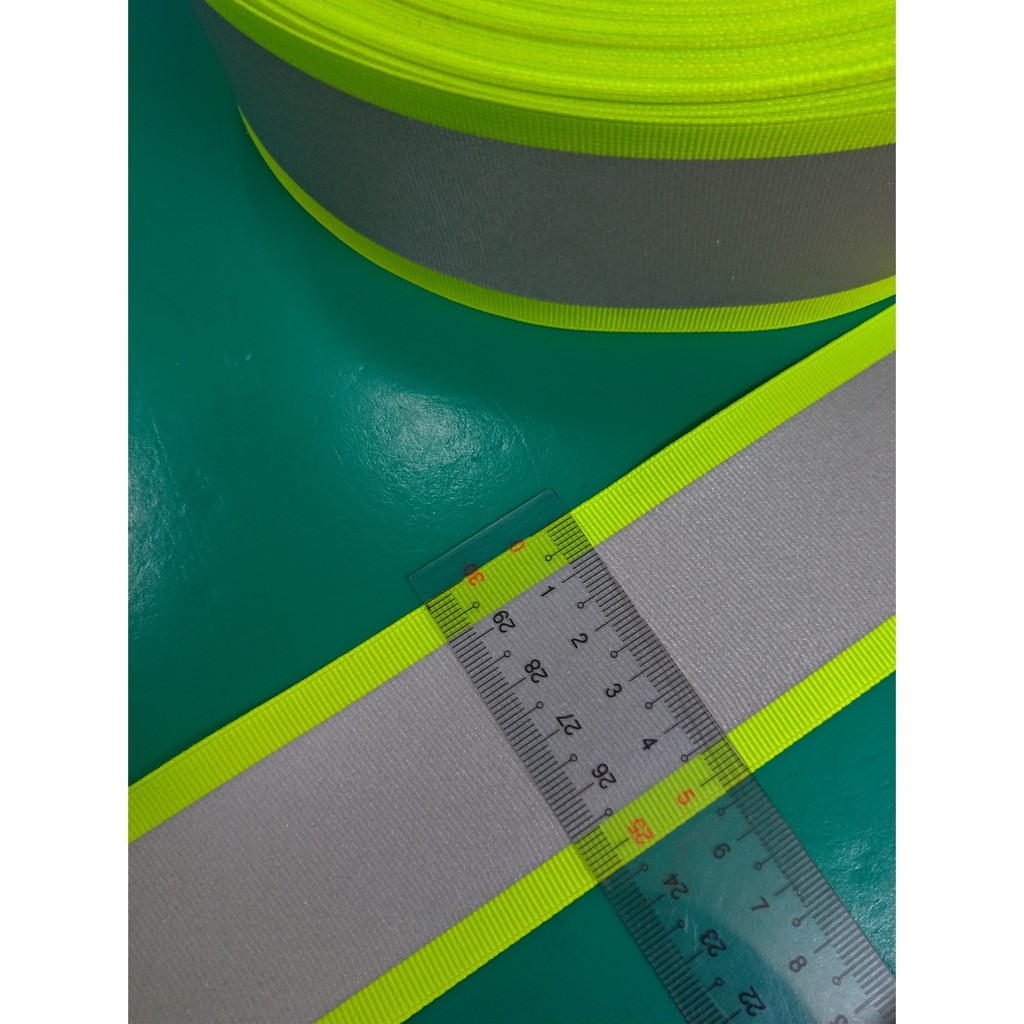 3M Scotchlite C725 AW20064 螢黃反光織帶 反光帶 反光條 反光布 寛度為50mm/反光38mm | 蝦皮購物