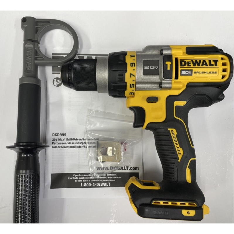 TOP工具全新 得偉 DEWALT DCD999 20V 無刷 震動電鑽 三段調速 非 DCD996 蝦皮購物