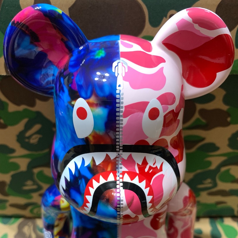 BE@RBRICK BAPE(R) × M / mika ninagawa SHARK 粉紅迷彩鯊魚蜷川實花