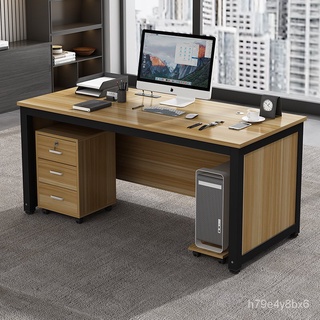 【實木桌 特惠】簡易辦公專用桌子辦公室電腦桌臺式雙人單人辦公桌書桌老闆寫字桌傢俱