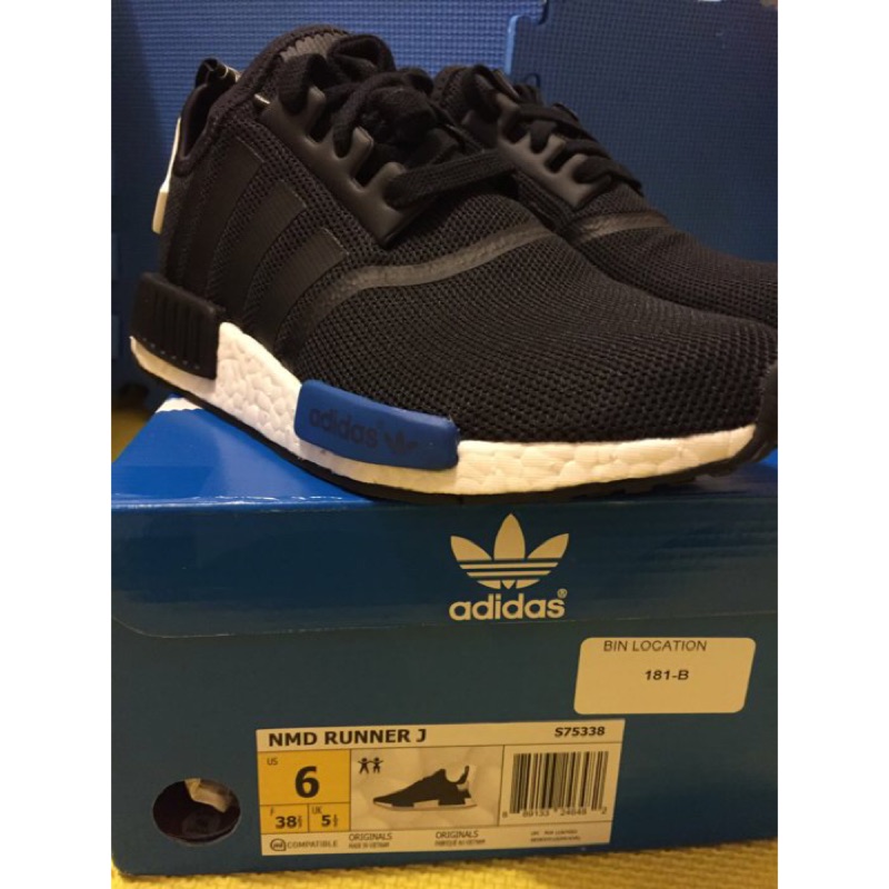 Adidas Originals NMD 黑 x 藍 童鞋 （代售） | 蝦皮購物