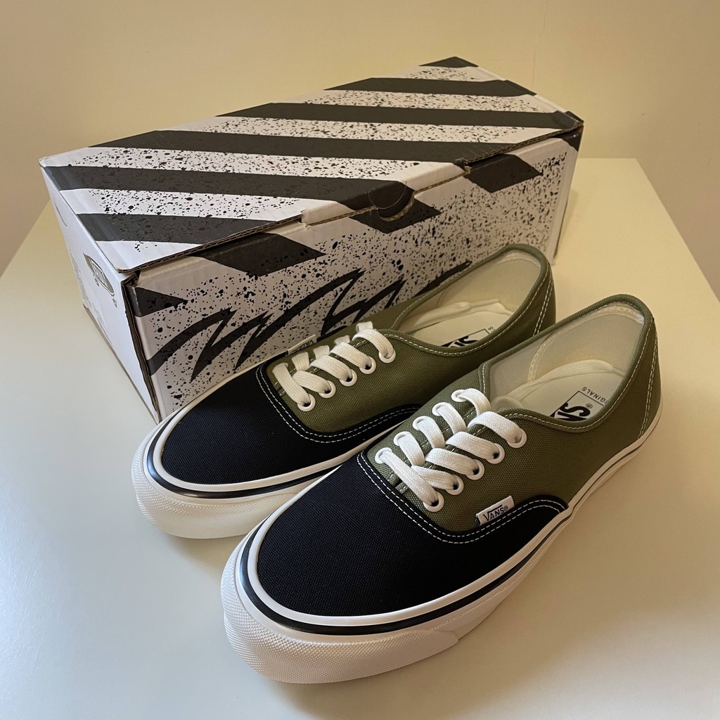 VANS VAULT OG AUTHENTIC LX 黑軍綠27cm | 蝦皮購物