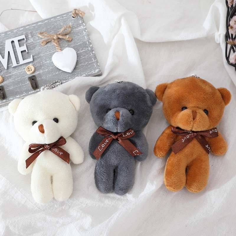 【ʚ ɞGIFTME5台灣現貨ʚ ɞ】可愛幸運熊 泰迪熊 公仔 鑰匙掛件 娃娃 兒童節禮物 居家擺設 玩偶熊 布偶熊 | 蝦皮購物