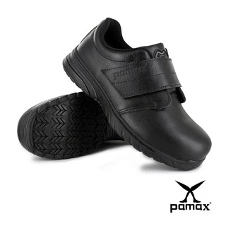PAMAX 帕瑪斯-超彈力氣墊輕量止滑安全鞋/PS9501FEH-方便型黏貼式/銀纖維/男女尺寸4-12-休閒/