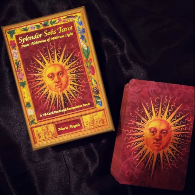 進口牌卡嚴選 𝓒. Splendor Solis Tarot 輝煌腳步塔羅牌 私人設計出版 燙金牌面 鍍金邊 | 蝦皮購物