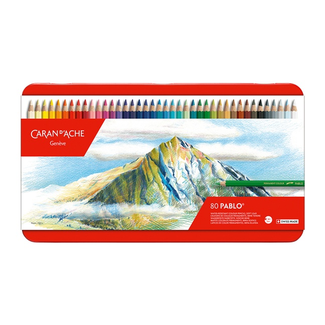 瑞士CARAN D'ACHE卡達PABLO 專家級油性色鉛筆-80色(新包裝) | 蝦皮購物