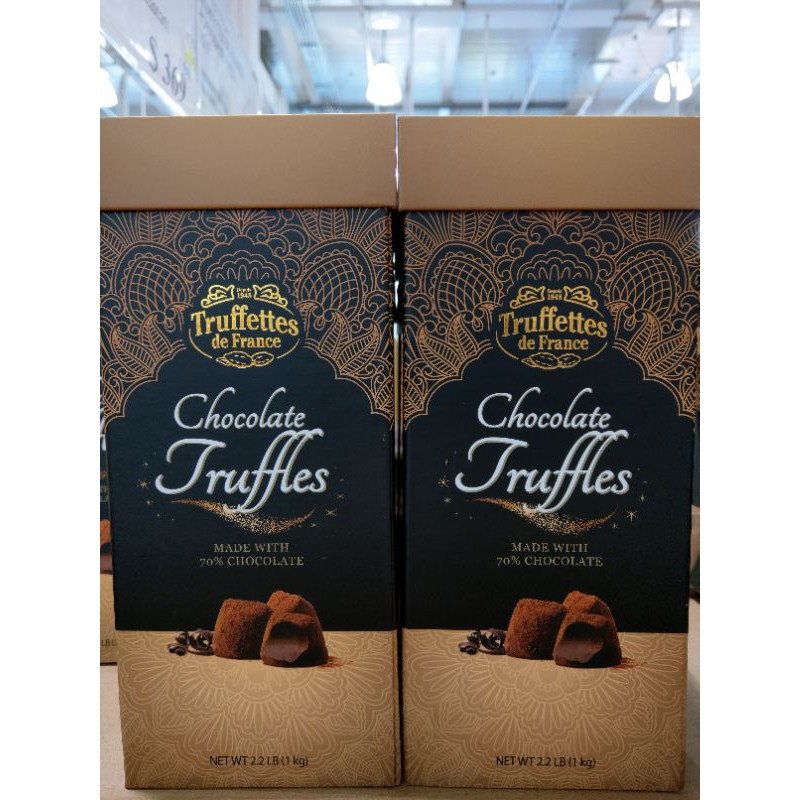 【現貨】好市多 costco Truffettes De France 代可可脂松露巧克力禮盒 1公斤 蝦皮購物