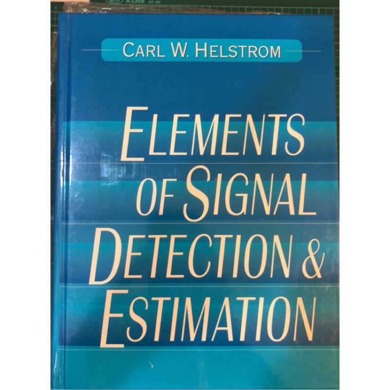 HELSTROM｜ELEMENTS OF SIGNAL DETECTION and ESTIMATION 蝦皮購物