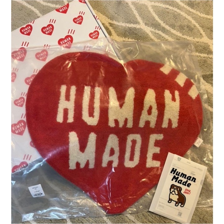 2022SS HUMAN MADE HEART RUG SMALL 愛心地毯Nigo 地墊現貨在店| 蝦皮購物