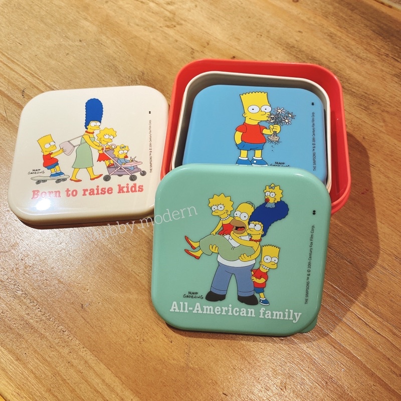 #CHUBBY#The Simpsons辛普森家庭/親子點心.糖果系列/零食/便當盒/收納/三入一組/超級可愛/日本製 | 蝦皮購物