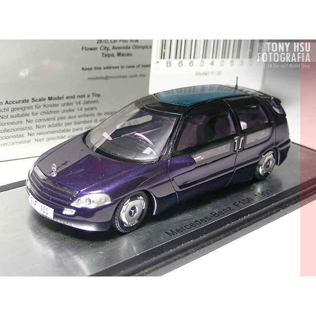 絕版清倉 原廠精品 MERCEDES-BENZ F100 Concept 1991 1/43 Spark | 蝦皮購物