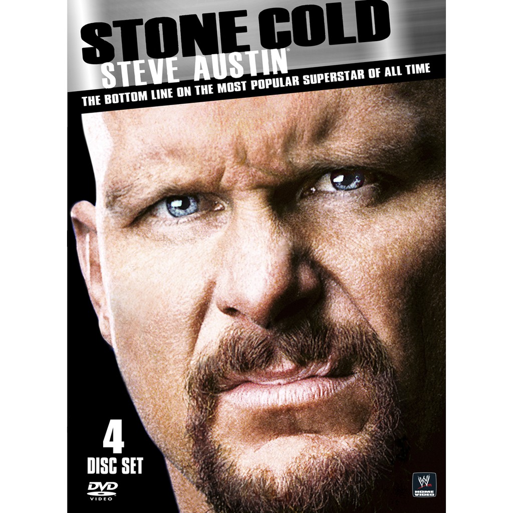 [美國瘋潮]正版WWE Stone Cold Steve Austin DVD SCSA挑戰底限終極精選集賽事組四片裝 | 蝦皮購物