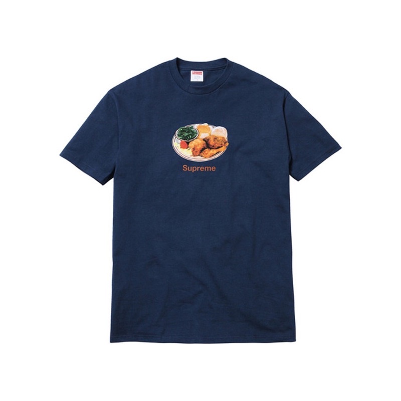 現貨Supreme chicken dinner tee 雞腿飯 深藍 Size:M