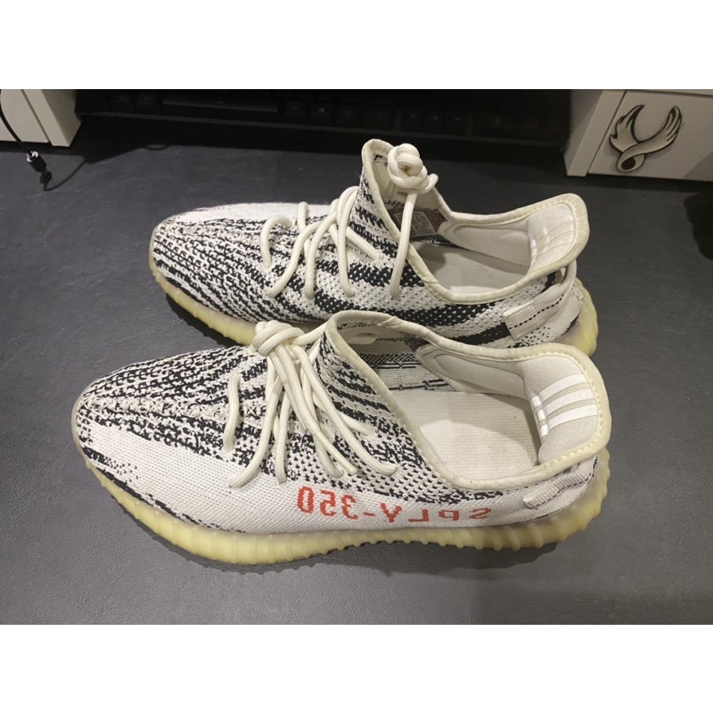 Yeezy 35 v2 hot sale zebra finish line