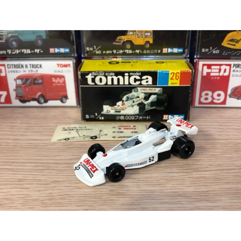 Tomica 日本製黑盒no.26 KOJIMA 009 FORD 小島賽車稀有黑箱絕版