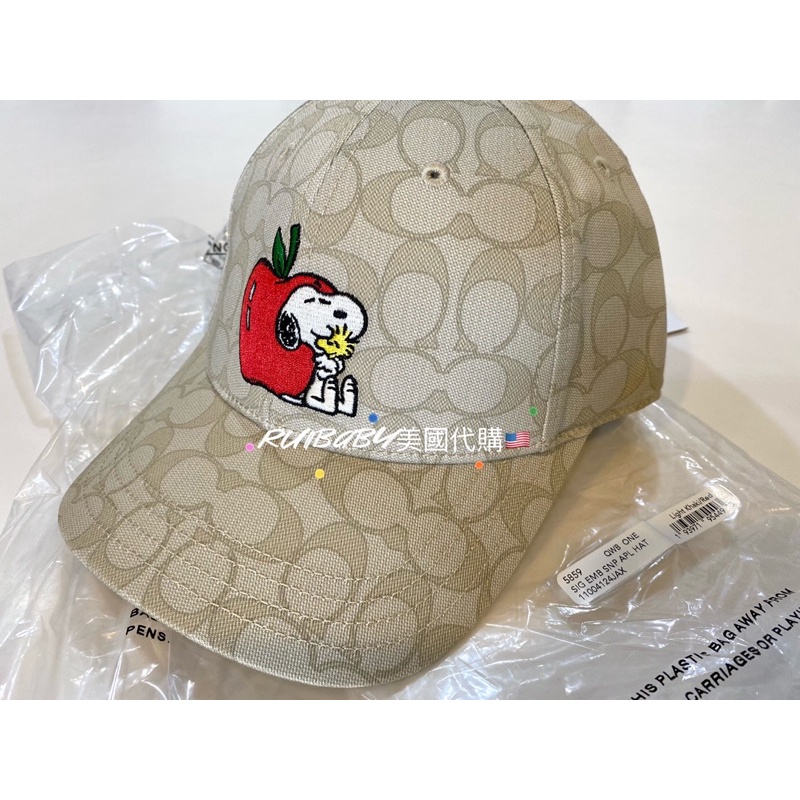 免運✨台灣現貨✨美國🇺🇸Coach outlet peanuts 2021✨鴨舌帽✨棒球帽