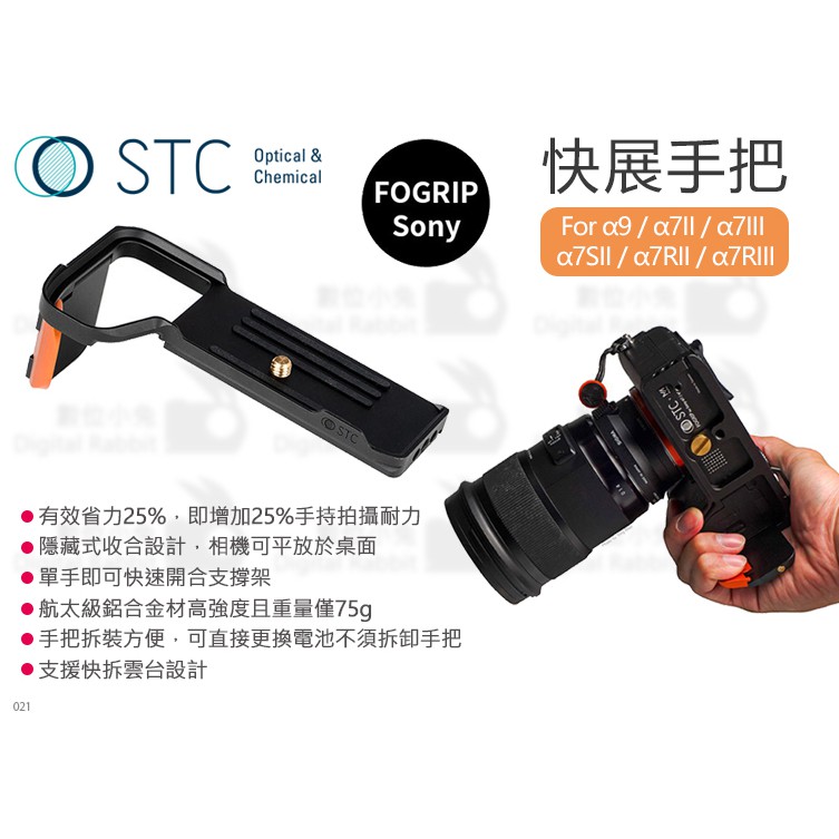 數位小兔【STC FOGRIP 快展手把For SONY A7 A9】握把增高底座A7S2 A7R3