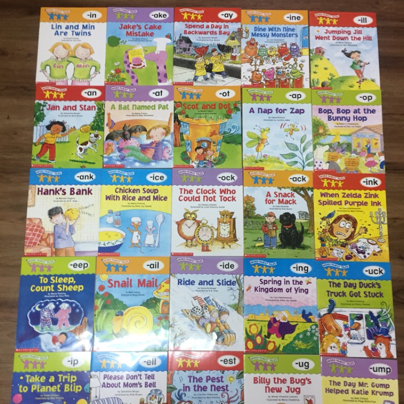 Scholastic Word family tales 共25本 自然發音單詞家族附教學手冊和CD