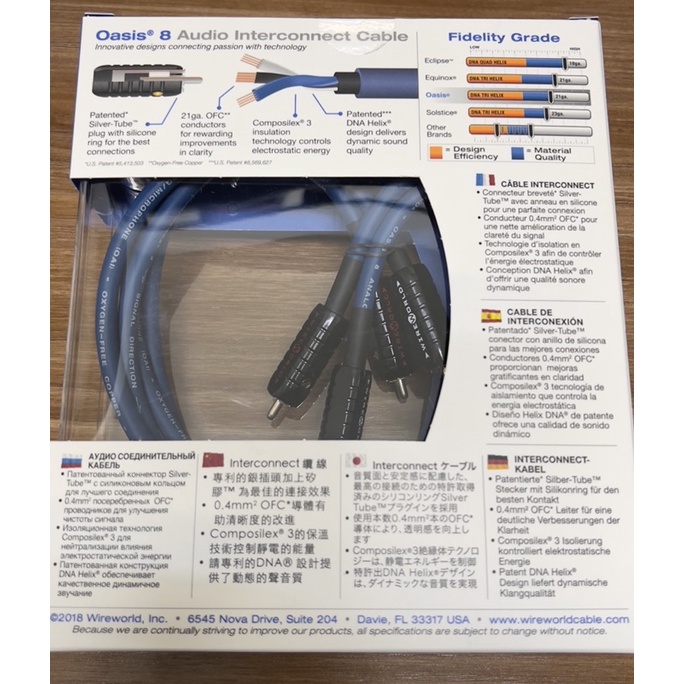 WireWorld Oasis 8 訊號線(分XLR平衡與RCA版本) | 蝦皮購物 WireWorld Oasis 8 訊號線(分XLR平衡與RCA版本) | 蝦皮購物