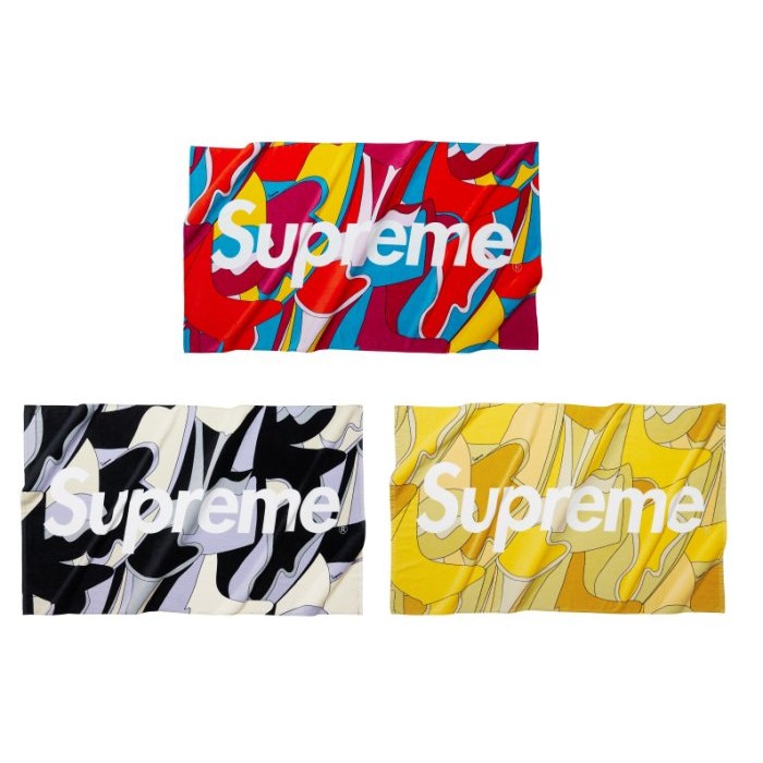 Supreme ビーチタオル Abstract beachtowel 16ss Supreme Abstract Beach Towel Red - SS16 - US